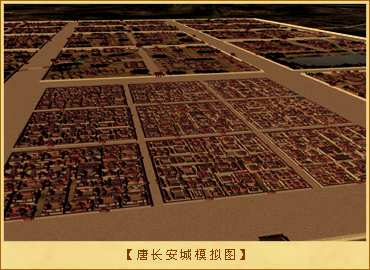 唐长安城模拟图